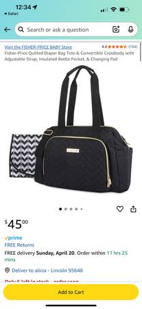 Fisher Price Diaper Bag - Harper 1
