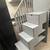 Gray Wood Bunkbed stairs with 4 built in drawers and bookcase shelf 2 thumbnail