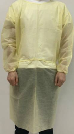 Yellow Isolation Gown - 100/cs 1