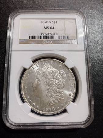1878 S$1 Morgan Silver Dollar - MS 64 1