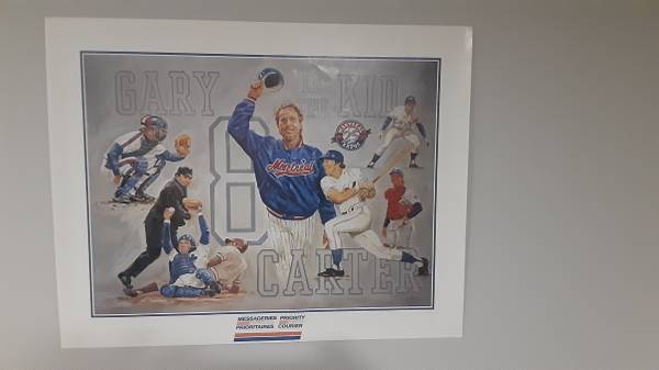 Gary Carter Montreal Expos Lithograph poster 1993 1