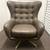 Tufted Swivel Chair & Ottoman Faux Leather Brown" by Project 62. 4 thumbnail