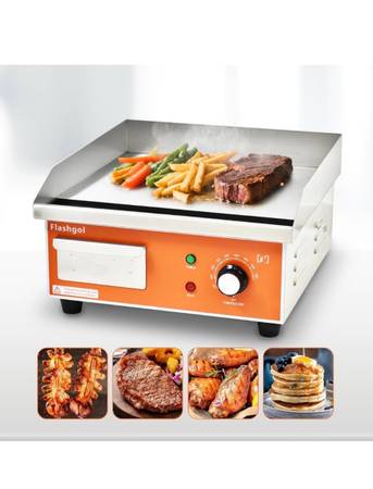 15.3 IN Nonstick Stainless Steel Electric Griddle Adjustable Temperature Control 1