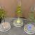 BLOWN GLASS PINE TREE BATTERY OPERATED COLOR CHANGING MIRROR BASE 7.5" 5 thumbnail