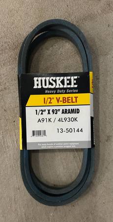 New Huskee Heavy Duty Series V-Belt 1/2” x 93” Aramid 1