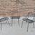 Set of 3 Vintage Unique Wrought Iron Patio Chairs 4 thumbnail