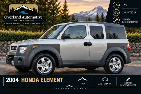 2004 HONDA ELEMENT EX 4WD — ONLY 137K MILES - JUST SERVICED! 1