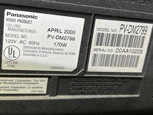 Panasonic Triple Play Omnivision con soporte - $200 (Langhorne)63471098962049123