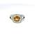 Ladies Citrine & 1/2ctw Natural Diamond Sterling Silver Cable Birthstone Ring Si 1 thumbnail