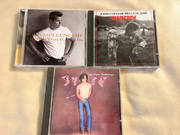3 John Cougar Mellencamp Music CDs 1
