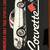 1953 Corvette-wood Frame 19" x 16" & Glass Picture.Silver & Red Foiled 3 thumbnail