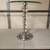 Vintage glass top table with glass orbs on stand 2 thumbnail