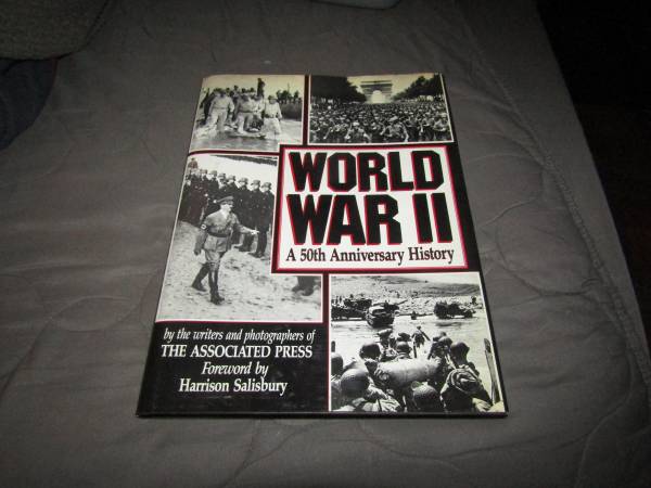 World War II: A 50th Anniversary History Associated Press HC/dj 1st Ed 1