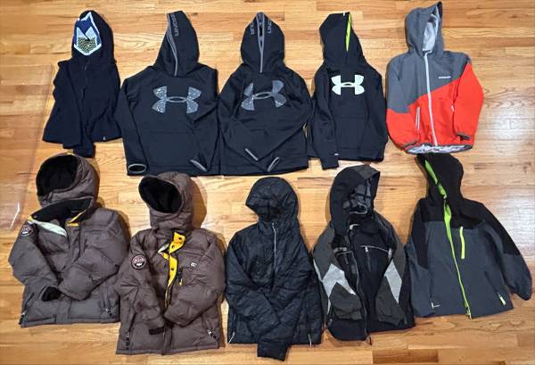 YOUTH HOODED SWEATSHIRTS AND HOODED JACKETS SIZES 5-12 1