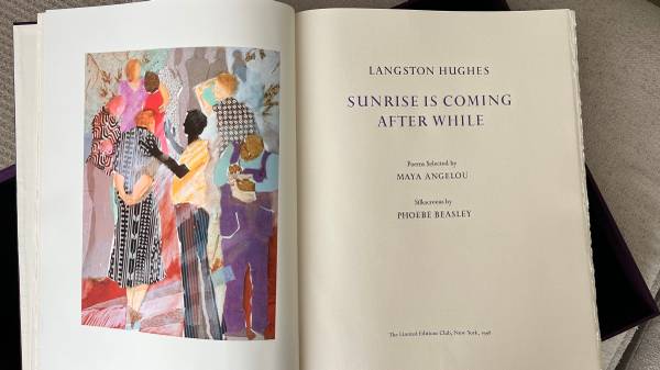 Signed Maya Angelou Limited Edition – Langston Hughes 1