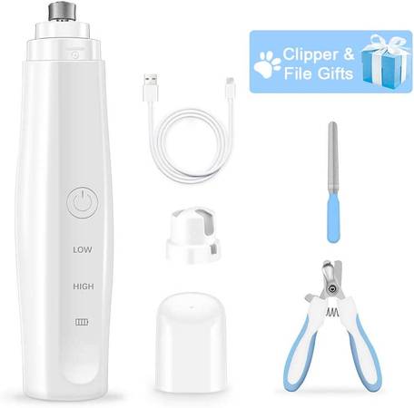 Pet Nail Grinder Quiet & Rechargeable for Quick Efficient Grinding 1