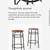 nice MUST SELL set two backless stools counter height kitchen island 5 thumbnail