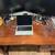 Pottery Barn Solid Wood Study Table with Swivel Chair 6 thumbnail