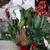 Artificial Flowers And 2 Vases - 1 Glass And 1 Plastic 2 thumbnail