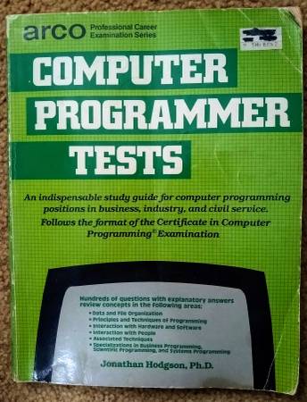 ARCO Computer Programmer Tests by Jonathan Hodgson PhD 1