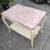 1940s French Louis XV Style Side Table with Pink Italian Marble Top 4 thumbnail