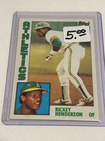 1984 Rickey Henderson Baseball Card # 230. 1