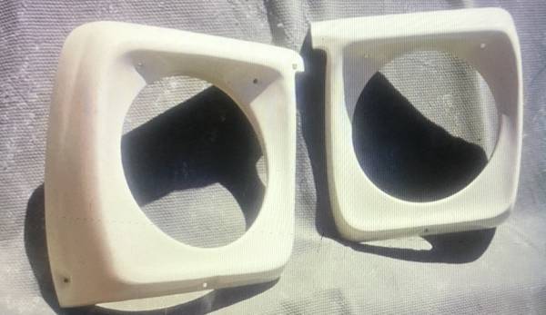1967, 68;69  ford f100 orig  head light bezel set 1