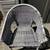 TWO Grey Resin Wicker Stackable Outdoor Chairs 9 thumbnail
