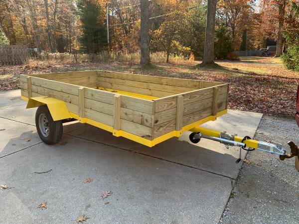 shop built utility trailer 1