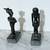 2 BEAUTIFUL VINTAGE BRONZE EGYPTIAN STATUES DEPICTING ANCIENT DEITIES 5 thumbnail