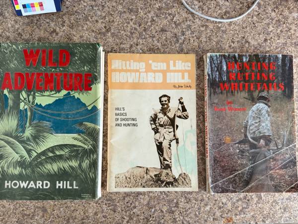 3 vintage signed Archery Books Howard Hill 1