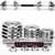 Adjustable dummbells Chrome galvanized 90LB 2 thumbnail