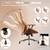 Ergonomic Office Chair, Mid-Century Modern Faux Leather Swivel Armchai 9 thumbnail