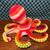 Crocheted Octopus Stuffed Animal Plushie Gift toy bright multicolored 5 thumbnail