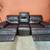 Black Leather Reclining Sofa 5 thumbnail