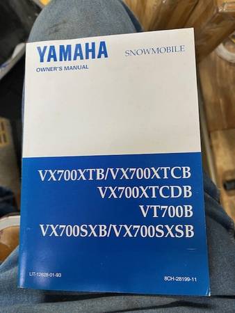 Yamaha 700 snowmobile owners manual 1