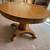 Pedestal Oak Dining table with extensions 1 thumbnail