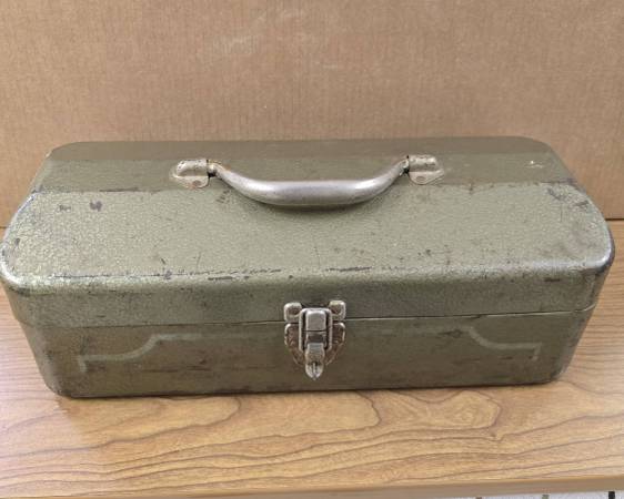Vintage Tool Box Filled with Tools and Parts 1