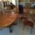 SOLID OAK DINING TABLE & 4 CHAIRS 1 thumbnail