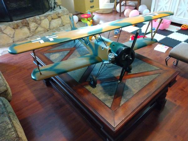 Avión RC, biplano Aero Master, tamaño .60 - $175 (Lake Charles)63435105056515124
