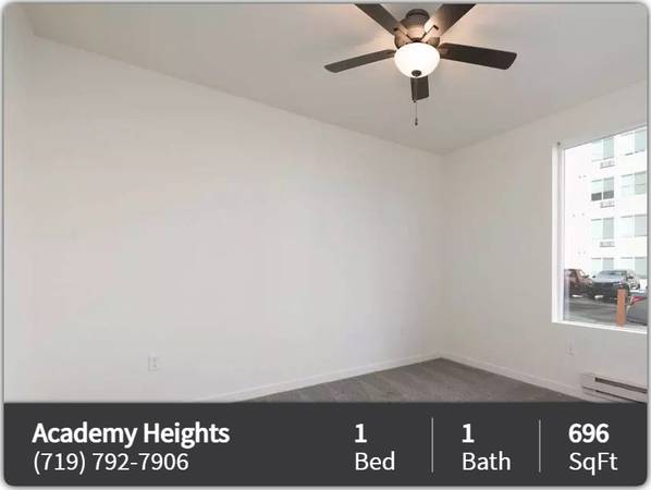 $1,202 / 1br - 696ft2 - Find your space! Cool 1 BR, 1 BA, 696 Sq Ft. (Colorado Springs)63658112607745122