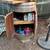 Beautiful large authentic vintage wine barrel with double doors/shelf 1 thumbnail