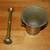 Antique 19th Century Brass Mortar Apothecary Pharmacist Chemist 4"Tall 6 thumbnail