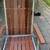 Retro folding aluminum / redwood patio chaise lounge A59 7 thumbnail