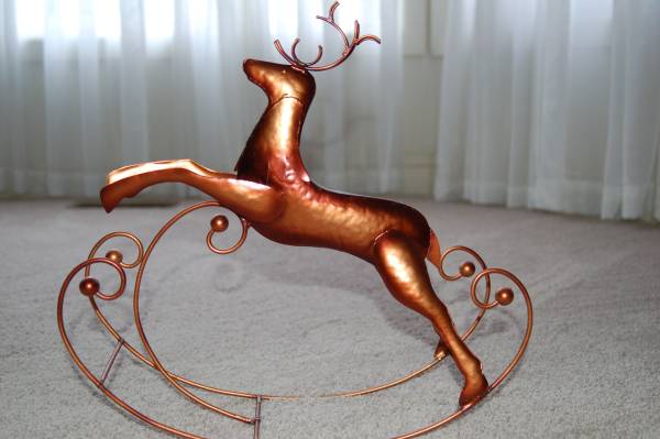 Rocking Copper Reindeer 1