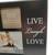 NWT Vintage 90s Black "Live Laugh Love" 3 Collage Photo Frame 2 thumbnail