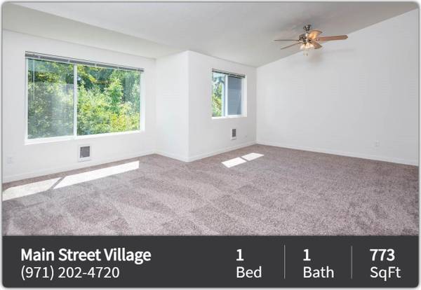 $1,539 / 1br - 773ft2 - Come home to Main Street Village! Washer/dryer in unit. Tour today! (Tigard - Fanno Creek Park)63831682108163121