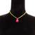 Handmade Ruby & Green Stone Choker 1 thumbnail