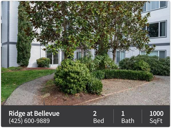 $2,250 / 2br - 1000ft2 - Your search stops here! Exquisite views can be yours! 2 bed / 1 bath (Bellevue)63929303329667121