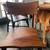 Solid wood dining room table and chairs 4 thumbnail